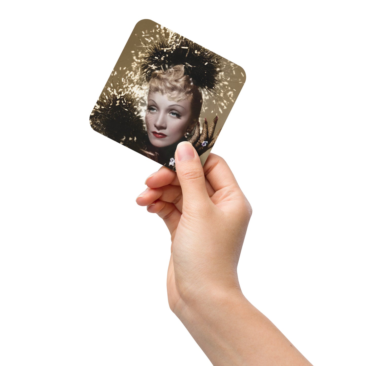 Marlene Dietrich The Golden Age of Hollywood Cork-back coaster